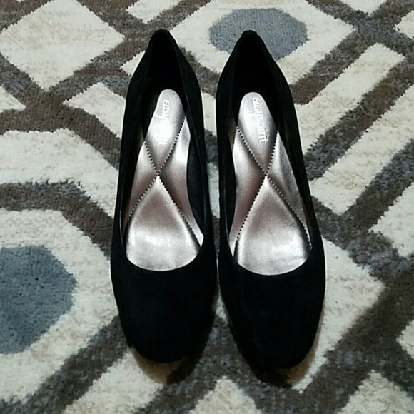 Easy Spirit Shoes - Easy Spirit black wedges.